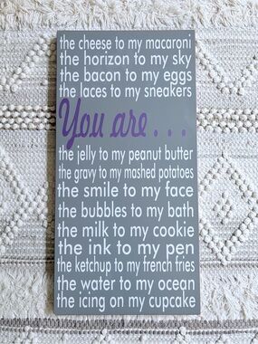 Subway Art Typography- Large Word Art Sign - "You Are ..."